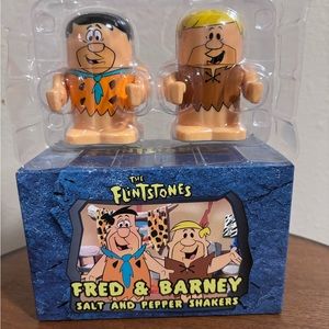 Flinstones Fred and Barney salt and pepper shakers NIB